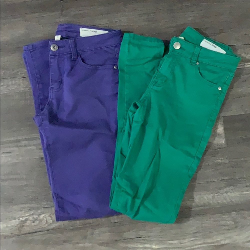 Le chateau stretch skinny coloured denim